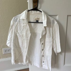 Unisex universal threats linen top